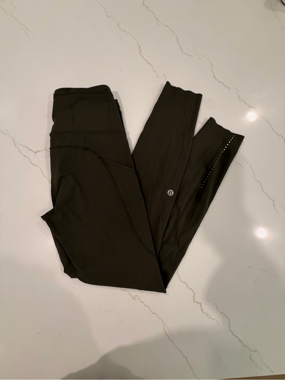 Lululemon Olive Green Athletic Leggings